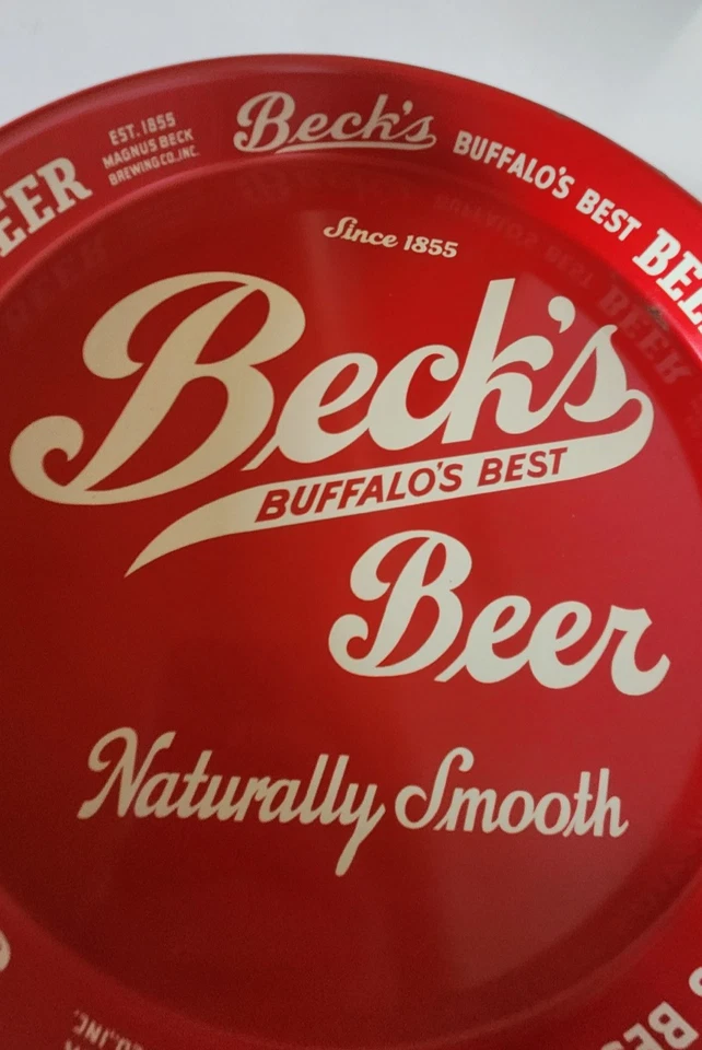 Beck's Buffalo's Best Beer Metal Beer Tray - Image 2 of 4