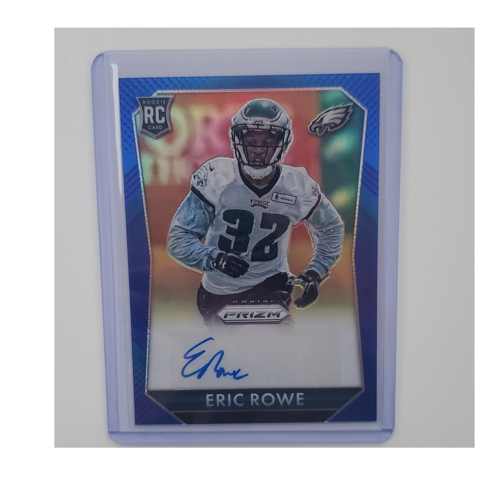 Eric Rowe Panini Prizm Rookie Signatures #RSER Blue