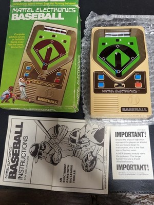 Vintage Mattel Electronics Baseball 1978 Vintage Handheld Game w/Box
