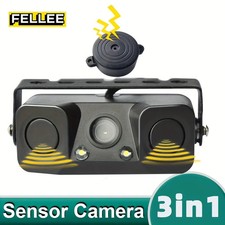 3in1 170  Car Reversing Rear View Camera Backup Radar Parking Sensor in one