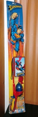 Vintage Shakespeare Fishing Rod Kit DC Comics Superman Theme Tackle Box New Rare