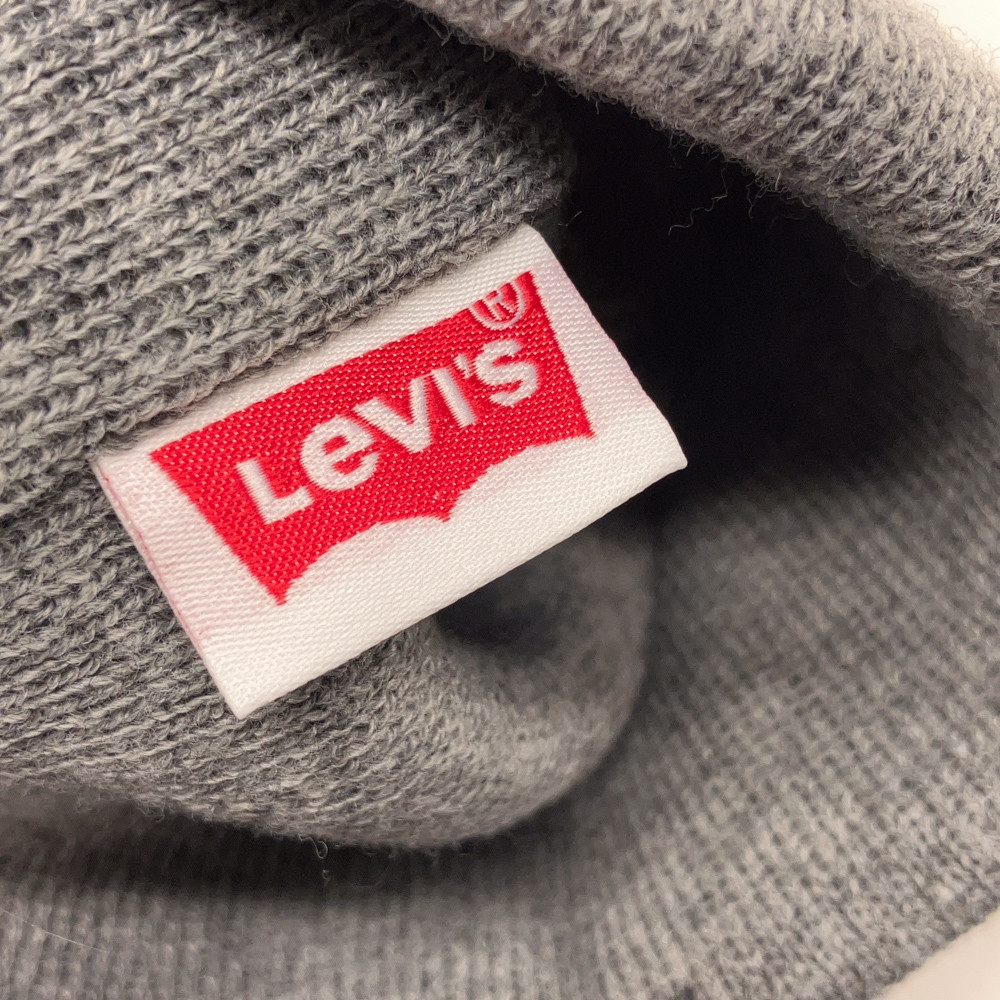 Levi's plain gray winter cuff hat - image 4