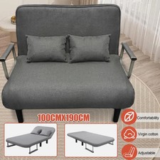 Double 190CM Fabric Sofa Bed  Sleeper Couch Sofabed Settee Recliner Beds Folding