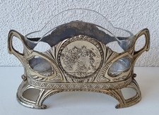 Sch&ouml;ne Jugendstil Jardiniere aus Zinkguss vernickelt - Kloster Lorch um 1900