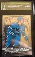 O-Pee-Chee Platinum Marquee Rookie #263 Macklin Celebrini Dregree graded 8