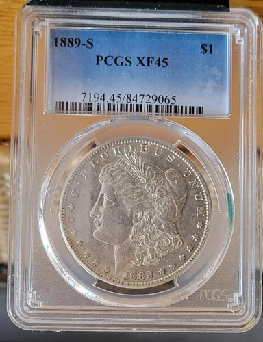 1889 S Morgan Silver Dollar, PCGS XF45
