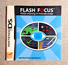 Flash Focus Vision Training Instruction Manual Only - Nintendo DS