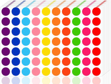 3500 Pieces Dot Stickers, 3/4 Inch Color Coding Labels, 10 Color Circle Price St