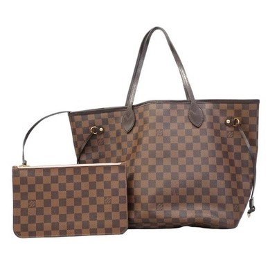 LOUIS VUITTON Bag: Neverfull MM N41603 Rose Ballerine/Ebene W32H29D16cm w/pouch;