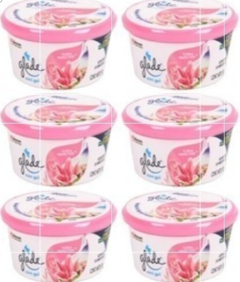 6 pack Glade Gel Air Freshener Deodorizer Floral Perfection 2.5oz/70g Each