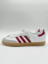 Adidas Men's Samba OG Size 11 White Burgundy Gum IF3813 