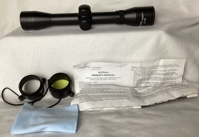 NEW CenterPoint CP4032 4x32mm .22 Rimfire Rifle Scope Black Duplex Reticle