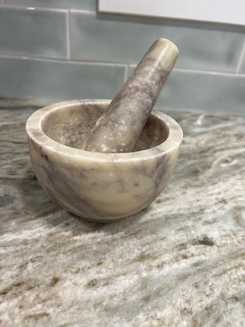 Marble Stone Mortar And Pestle Set