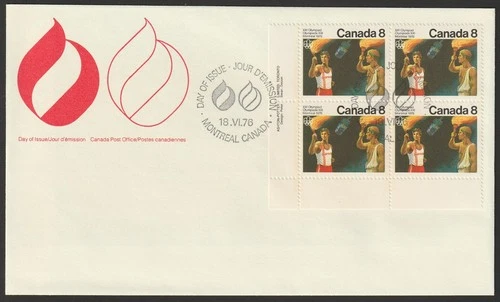 Canada #681, Olympic Ceremonies, LL PB, Official First Day Cover, FDC 1976