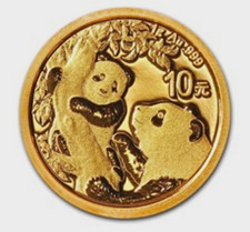 2021 China  1 Gram Gold Panda BU (Sealed) 24k Gold