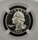 1995 S SILVER Washington Quarter NGC PF 69 Ultra Cameo-Washington Label!