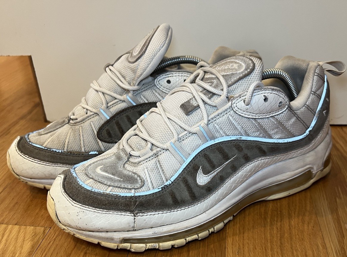 Nike Air Max 98 Mens Size 10 Snakeskin Sail Sepia Stone  display picture 3