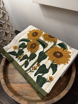 Corredor de mesa Kirkland's Home girasol a rayas 14x90 100 % algodón, cosecha de otoño Foto 1 de 4