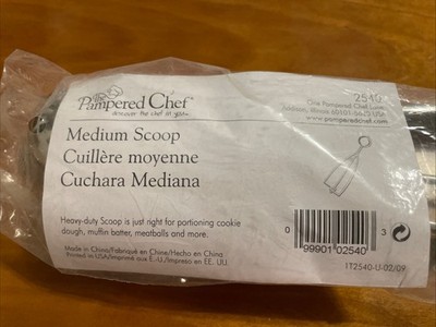 Pampered Chef # 2540 Medium Scoop Stainless Steel New