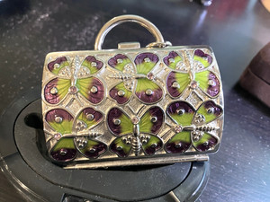 Judith Leiber Neiman Marcus Lipstick Pills and/or Trinket Metal Purse Box