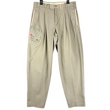 Vintage 80s Bugle Boy Special Issue Cargo Pants Mens 32x33 Army Green