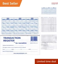 2024-2026 Checkbook Registers with Calendars - Easy Transaction Tracking