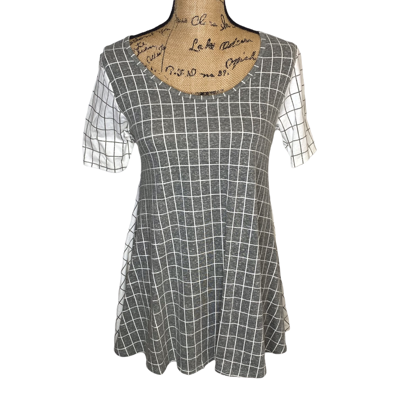 LuLaRoe Womens Perfect T Size XXS Short Sleeve Geometric Multicolor Top (1423)