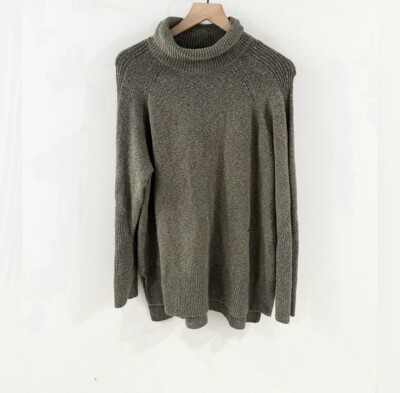 A New Day Turtleneck Tunic Sweater Green Size Large