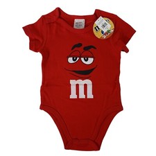 M M Character Big Face Baby One Piece Bodysuit Red M M World Kids Size 18 Months