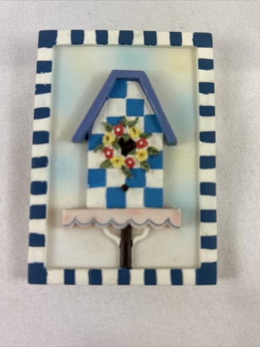 Juego de 2 imanes de nevera azul para pajarera diseño 3D 3,25"" X 2,25"" resina - Imagen 4 de 6