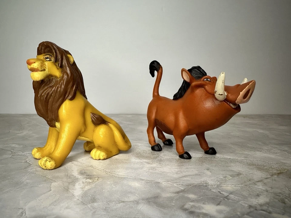 FIGURAS ORIGINALES DE DISNEY 'EL REY LEÓN' - SIMBA Y PUMBA - NUEVAS Foto 2 de 4
