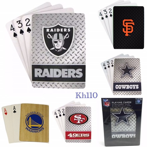 NFL,MLB,NBA Team Playing Card (Standard 52 Card Deck) eBay