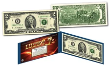 LUCKY MONEY 7's * SERIAL # 777 * Genuine Legal Tender U.S. $2 Bill - E Series