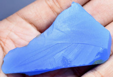 125.00 CT Natural Blue Chalcedony Brazilian Superb Untreated Slab   