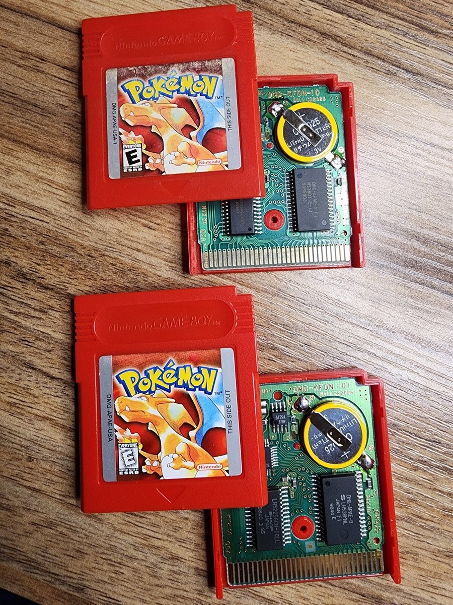 Authentic Pokemon Red All 151 Max Items, Money - GB Game Boy
