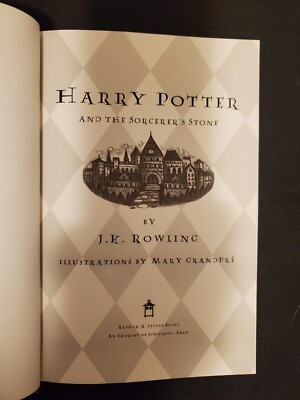 Harry Potter and the Sorcerer's Stone JK Rowling 1998 US First