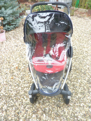 Regenschutz für Buggy Maxi Cosi Plus im Rücken verlängerbar bei Liegeposition