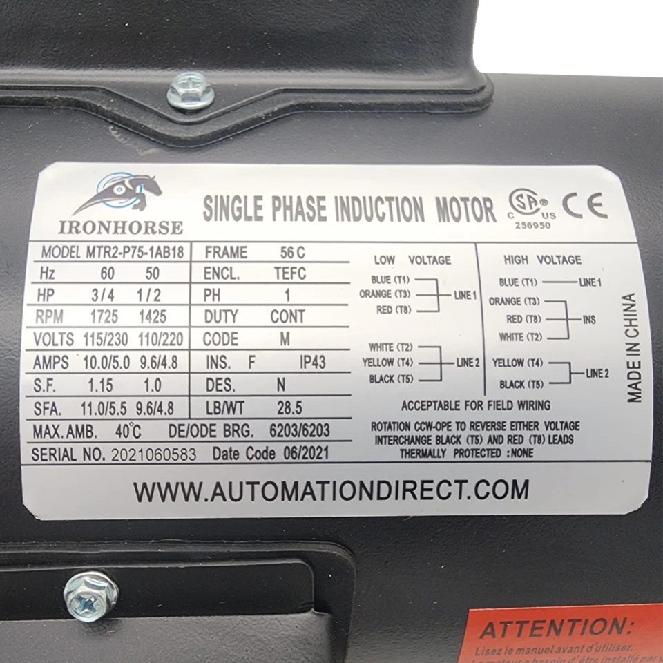 AUTOMATION DIRECT MTR2-P75-1AB18 / MTR2P751AB18 (BRAND NEW) - Image 2 of 4