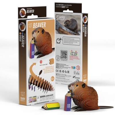 Beaver 3D Cardboard Model Kit Eugy New