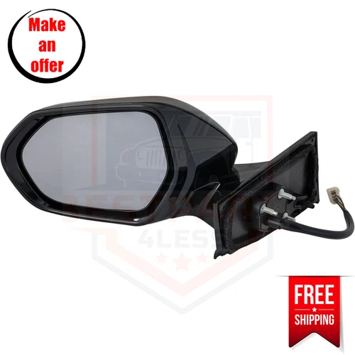 Mirror TO1320369 left side paintable for 2017-2018 Toyota Prius Prime