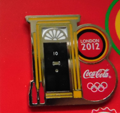 Pin's Jeux Olympiques Londres 2012 - Cabine Téléphonique Coca