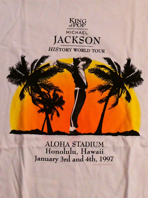 1997 Michael Jackson Aloha Stadium Hawaii Concert T-Shirt - Size