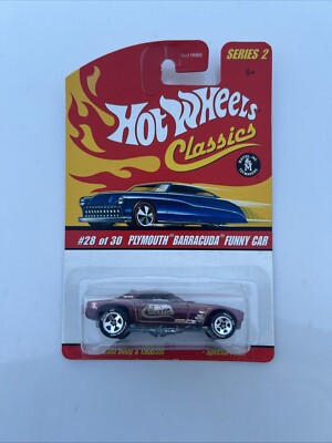 Hot Wheels 2005 Classics Series 2 Black Plymouth Barracuda Funny Car #28 of 30 