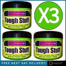 3 x TOUGH STUFF HAND CLEANER 450ML HEAVY DUTY LIME CLEANSER SOAP REMOVES OIL NEW