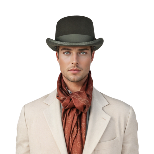 Handcrafted Wool Felt Bowler Hat, Sweatband & Satin Lined,Quality Warm Derby Hat - Picture 48 of 67