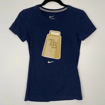 Tampa Bay Rays Shirt Women Extra Small Cow Bell Center Swoosh Nike Party Gym Go