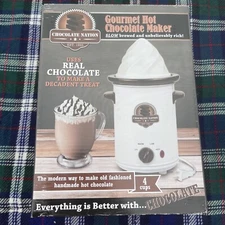 gourmet hot chocolate maker 4 cups New Sealed In Box chocolate nation