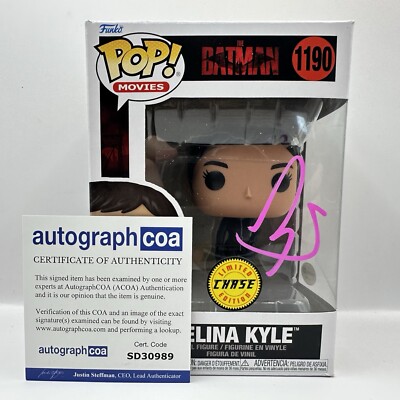 Zoe Kravitz Autogramm The Batman - Chase Selina Kyle 1190 signiert Funko Pop ACOA