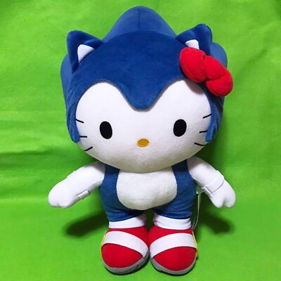 Sanrio SONIC HELLO KITTY Super Jumbo Stuffed Plush Doll Collaboration 2012 New