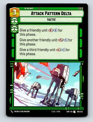 Command Aggression Attack Pattern Delta Event Card Tactic Green Red